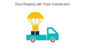 Drop Shipping With Truck Colored Icon In Powerpoint Pptx Png And Editable Eps Format