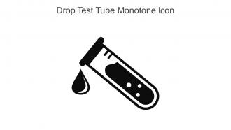 Drop Test Tube Monotone Icon In Powerpoint Pptx Png And Editable Eps Format