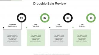 Dropship Sale Review In Powerpoint And Google Slides Cpb