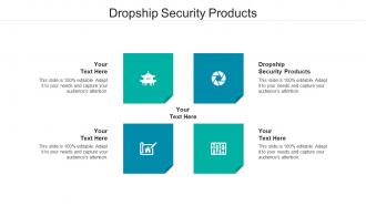 Dropship security products ppt powerpoint presentation professional portfolio cpb