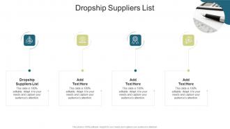 Dropship Suppliers List In Powerpoint And Google Slides Cpb