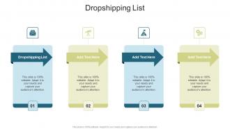 Dropshipping List In Powerpoint And Google Slides Cpb