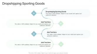Dropshipping Sporting Goods In Powerpoint And Google Slides Cpb