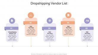 Dropshipping Vendor List In Powerpoint And Google Slides Cpb