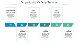 Dropshipping vs drop servicing ppt powerpoint presentation show topics cpb