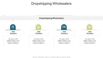 Dropshipping Wholesalers In Powerpoint And Google Slides Cpb