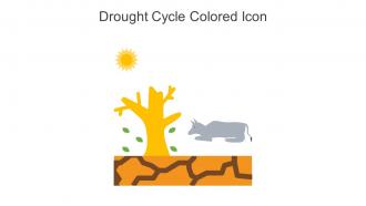 Drought Cycle Colored Icon In Powerpoint Pptx Png And Editable Eps Format