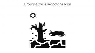 Drought Cycle Monotone Icon In Powerpoint Pptx Png And Editable Eps Format