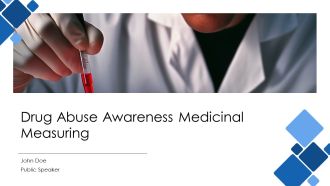 Drug Abuse Awareness Medicinal Measuring PPT Outline AT