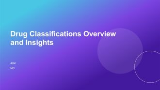 Drug Classifications Overview And Insights PPT PowerPoint AT