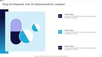 Drug Development Icon For Pharmaceutical Company