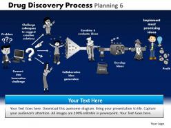Drug discovery process planning 6 powerpoint slides and ppt templates db