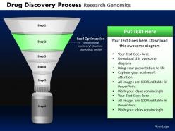 Drug discovery process research genomics powerpoint slides and ppt templates db