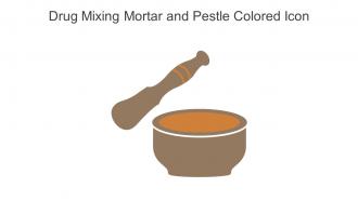 Drug Mixing Mortar And Pestle Colored Icon In Powerpoint Pptx Png And Editable Eps Format