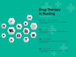 Drug therapy in nursing ppt powerpoint presentation professional icons