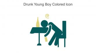 Drunk Young Boy Colored Icon In Powerpoint Pptx Png And Editable Eps Format