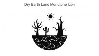 Dry Earth Land Monotone Icon In Powerpoint Pptx Png And Editable Eps Format