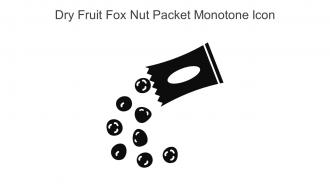 Dry Fruit Fox Nut Packet Monotone Icon In Powerpoint Pptx Png And Editable Eps Format