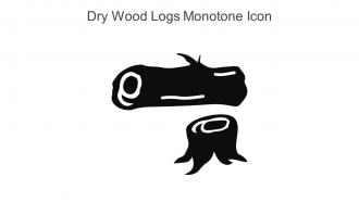 Dry Wood Logs Monotone Icon In Powerpoint Pptx Png And Editable Eps Format