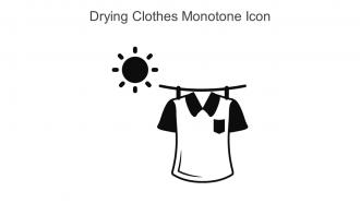 Drying Clothes Monotone Icon In Powerpoint Pptx Png And Editable Eps Format