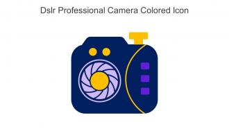 DSLR Professional Camera Colored Icon In Powerpoint Pptx Png And Editable Eps Format