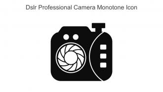 DSLR Professional Camera Monotone Icon In Powerpoint Pptx Png And Editable Eps Format