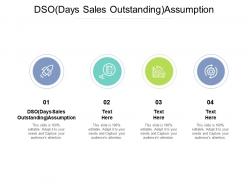 Dso days sales outstanding assumption ppt powerpoint presentation gallery templates cpb