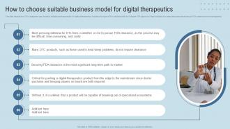 DTx Enablers How To Choose Suitable Business Model For Digital Therapeutics