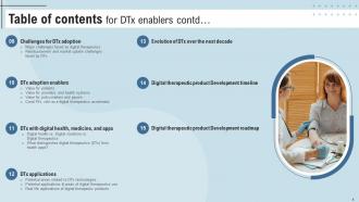 DTx Enablers Powerpoint Presentation Slides Customizable Downloadable