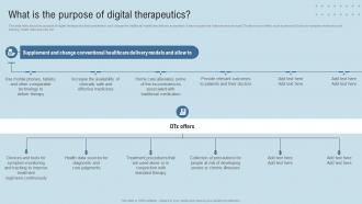 DTx Enablers What Is The Purpose Of Digital Therapeutics