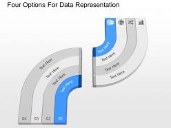 du Four Options For Data Representation Powerpoint Template