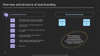 Dual Branding Campaign For Product Overview And Structure Of Dual Branding