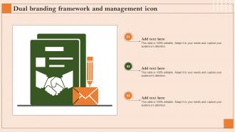 Dual Branding Framework And Management Icon