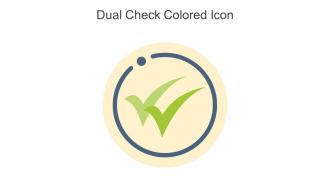 Dual Check Colored Icon In Powerpoint Pptx Png And Editable Eps Format
