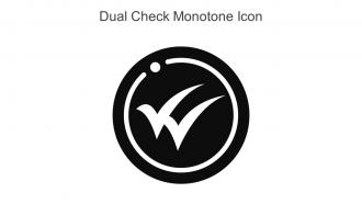 Dual Check Monotone Icon In Powerpoint Pptx Png And Editable Eps Format