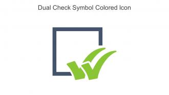 Dual Check Symbol Colored Icon In Powerpoint Pptx Png And Editable Eps Format