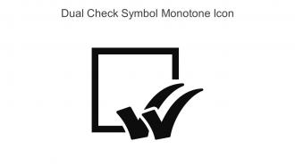 Dual Check Symbol Monotone Icon In Powerpoint Pptx Png And Editable Eps Format