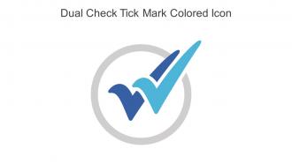 Dual Check Tick Mark Colored Icon In Powerpoint Pptx Png And Editable Eps Format
