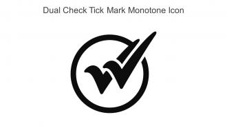 Dual Check Tick Mark Monotone Icon In Powerpoint Pptx Png And Editable Eps Format
