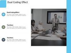 Dual coding effect ppt powerpoint presentation ideas vector cpb