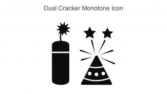 Dual Cracker Monotone Icon In Powerpoint Pptx Png And Editable Eps Format