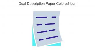Dual Description Paper Colored Icon In Powerpoint Pptx Png And Editable Eps Format
