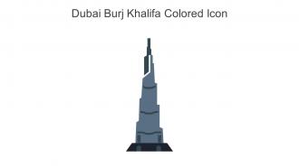 Dubai Burj Khalifa Colored Icon In Powerpoint Pptx Png And Editable Eps Format