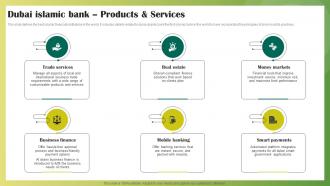 Dubai Islamic Bank Products And Services Ethical Banking Fin SS V
