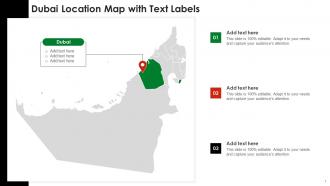 Dubai Location Map With Text Labels