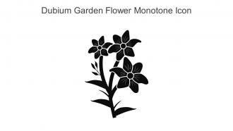 Dubium Garden Flower Monotone Icon In Powerpoint Pptx Png And Editable Eps Format