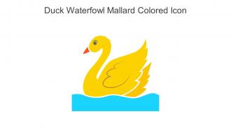 Duck Waterfowl Mallard Colored Icon In Powerpoint Pptx Png And Editable Eps Format