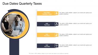 Due Dates Quarterly Taxes In Powerpoint And Google Slides Cpb