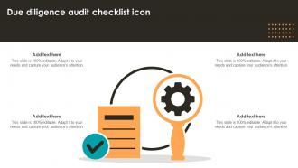 Due Diligence Audit Checklist Icon