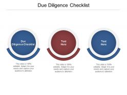 Due diligence checklist ppt powerpoint presentation ideas structure cpb
